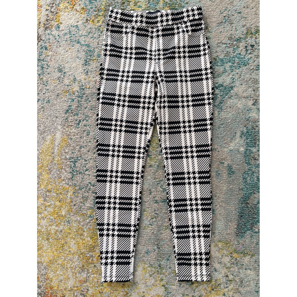 Sanctuary Black White Plaid Houndstooth Leggings High Rise Skinny Pants XS